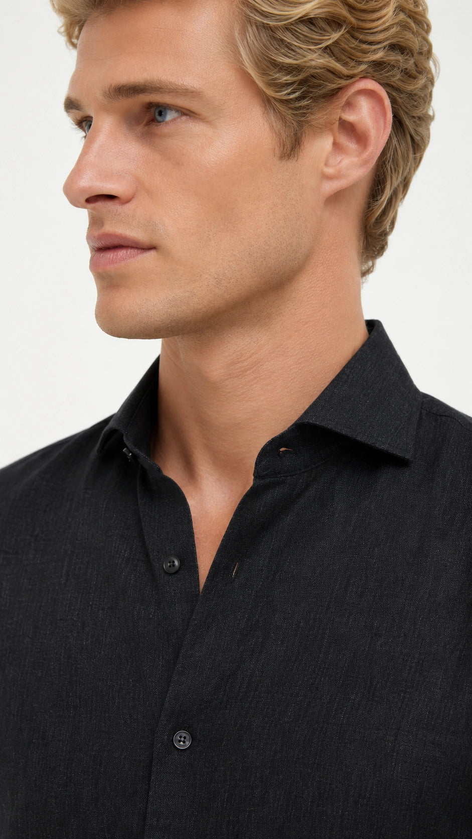 Camicia in canapa onice