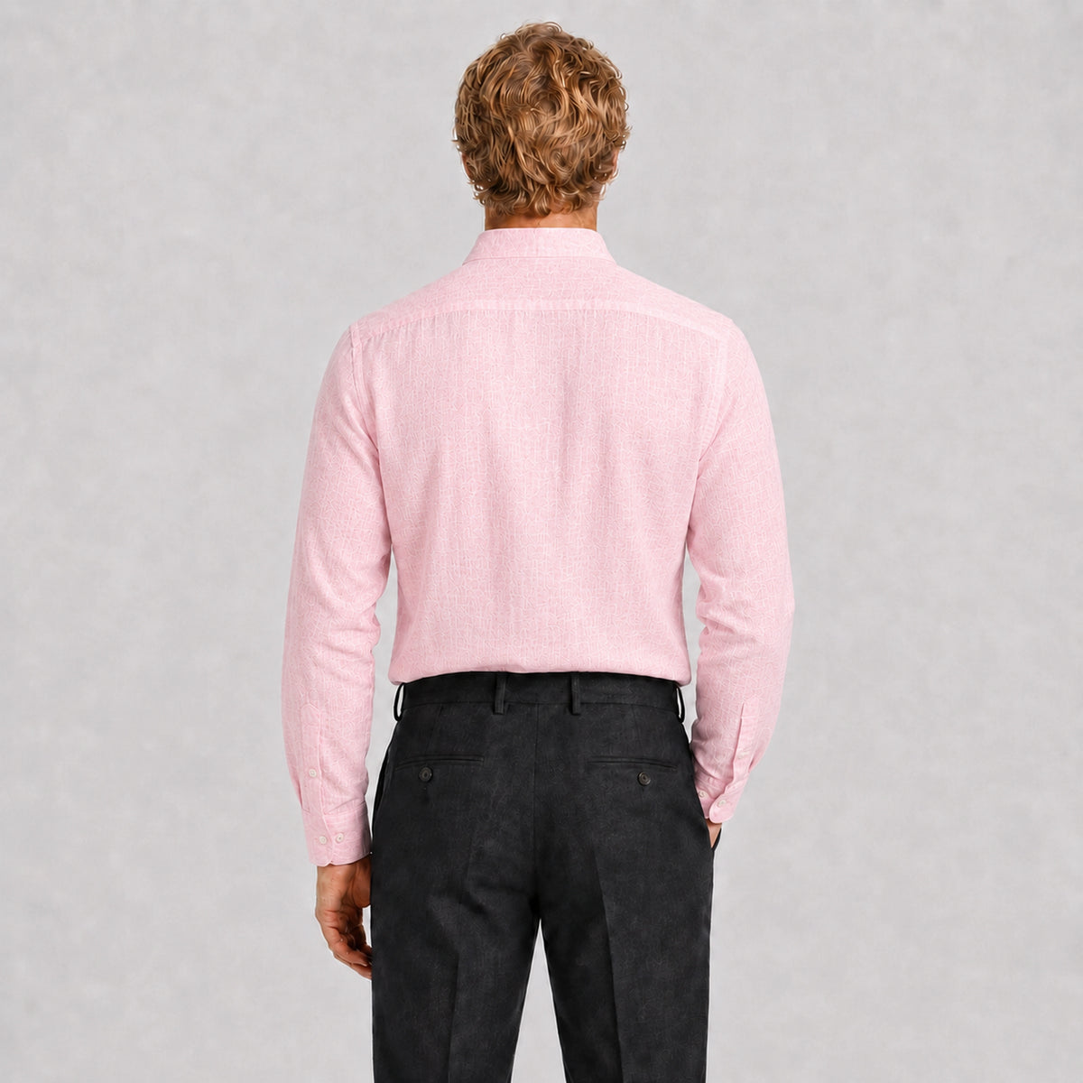 Rosewood Mandarin Linen Shirt