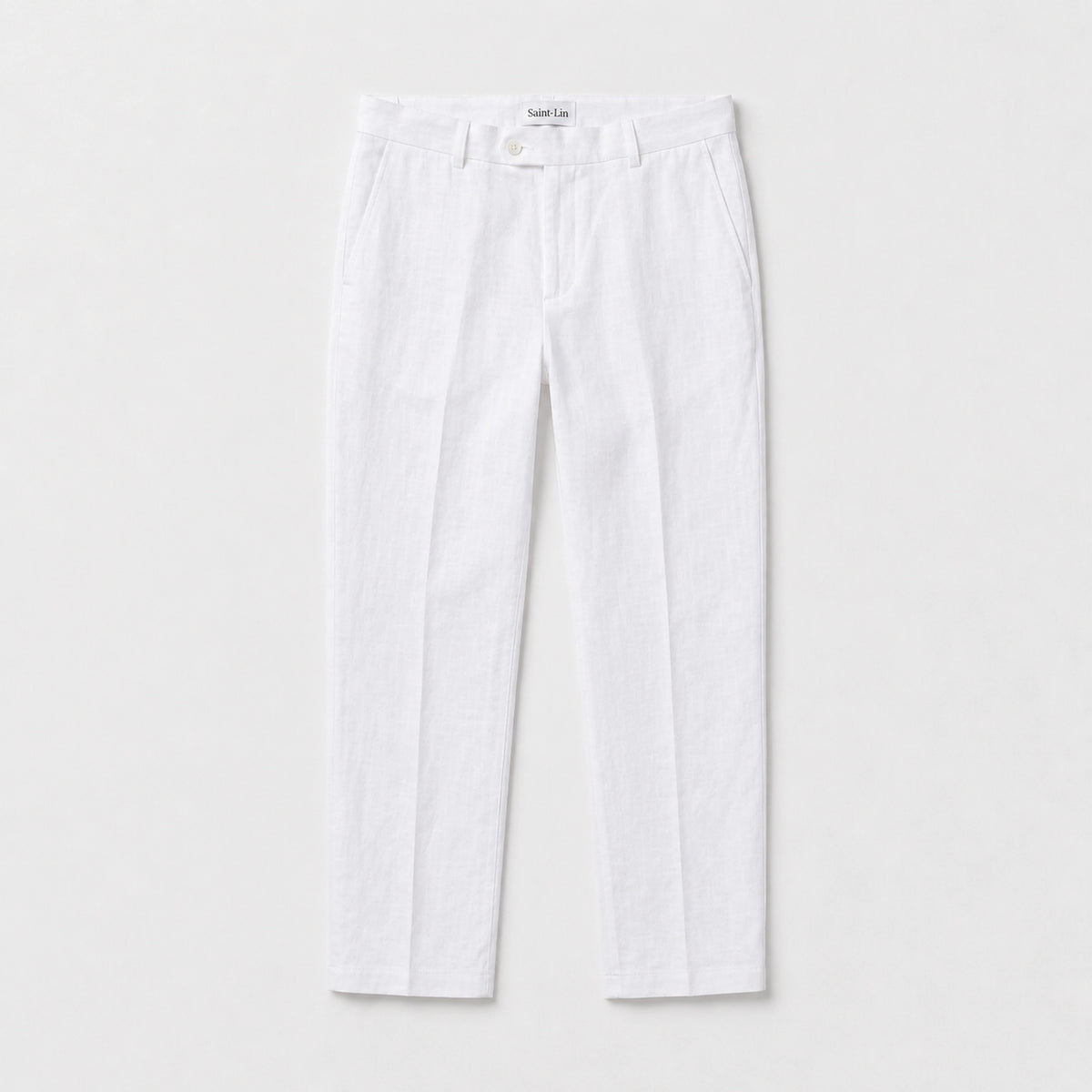 Ivory Portofino Linen Trousers