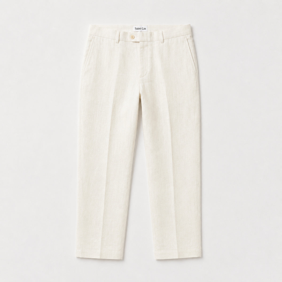 Cream Portofino Linen Trousers