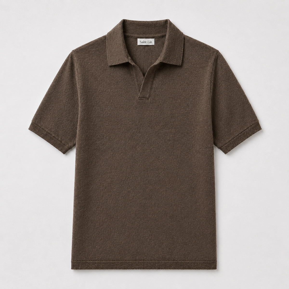 Camel Merino Knit Polo