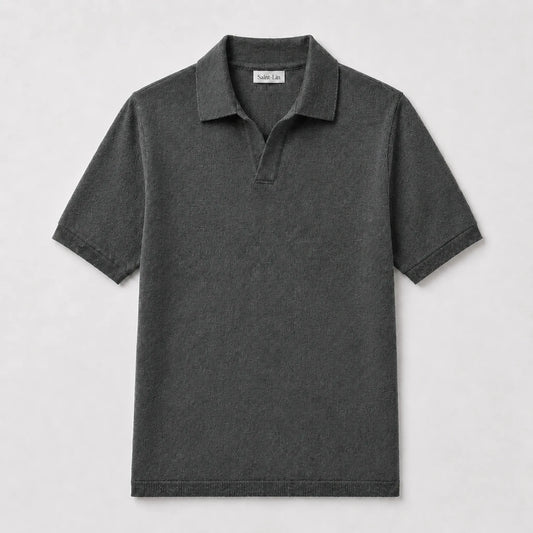 Stone Merino Knit Polo