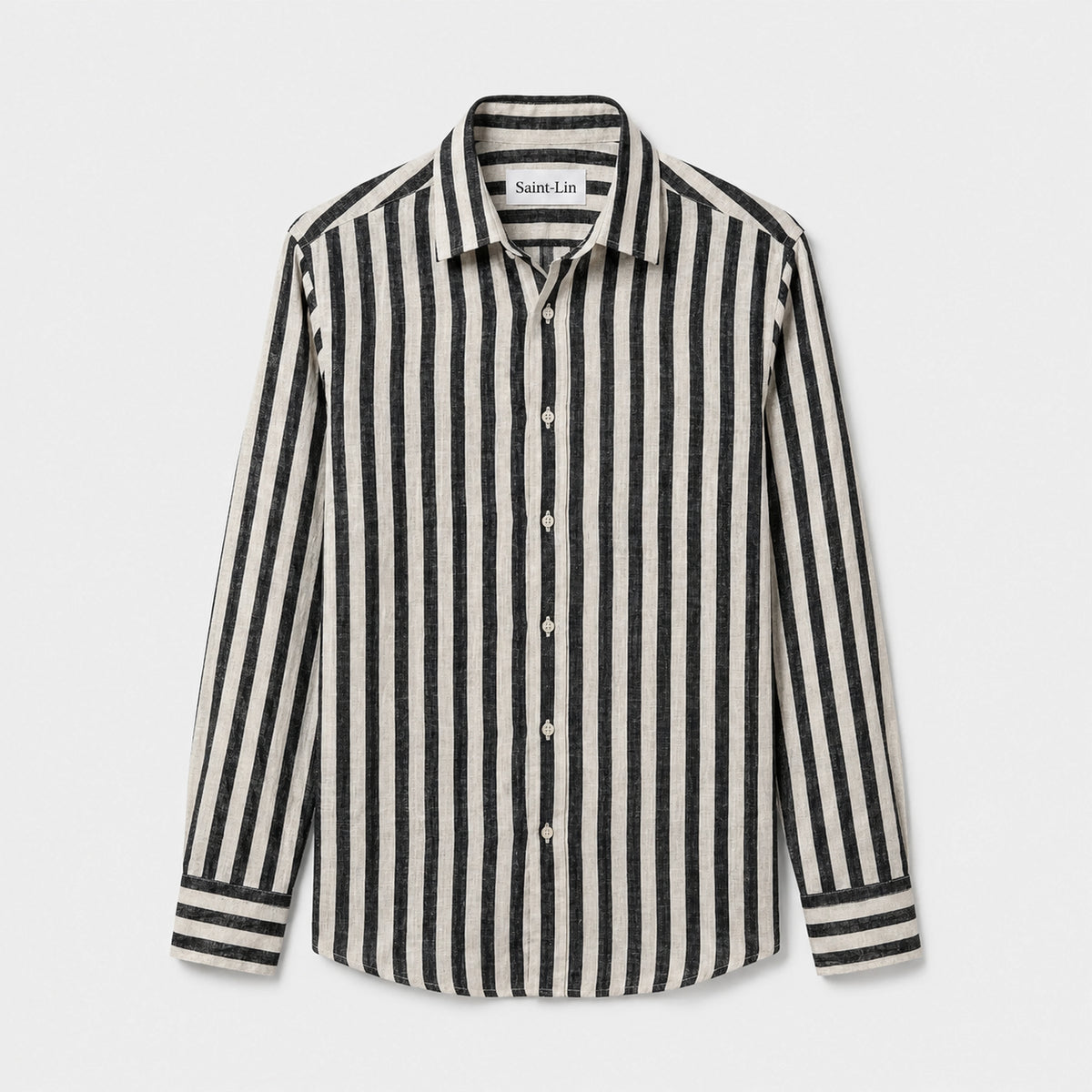 Onyx Striped Linen Shirt