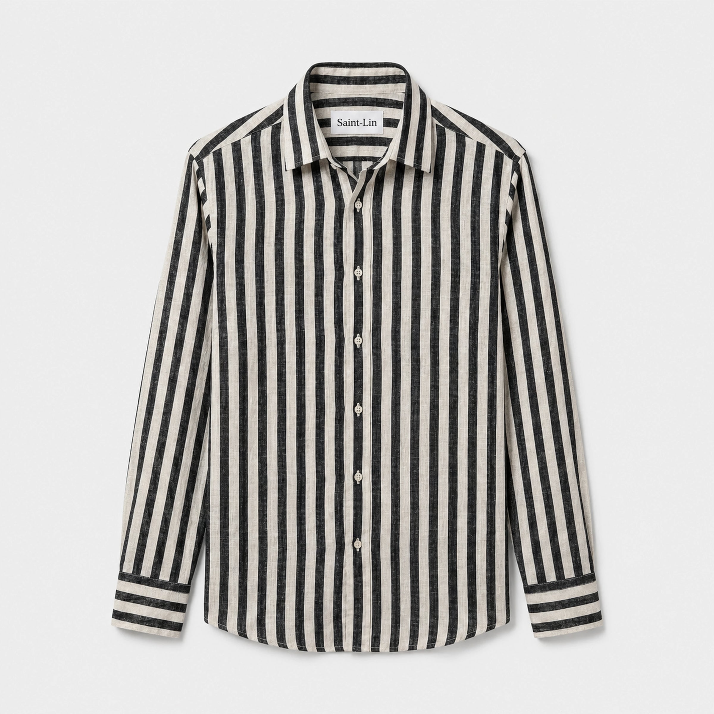 Onyx Striped Linen Shirt