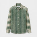 Emerald Striped Linen Shirt