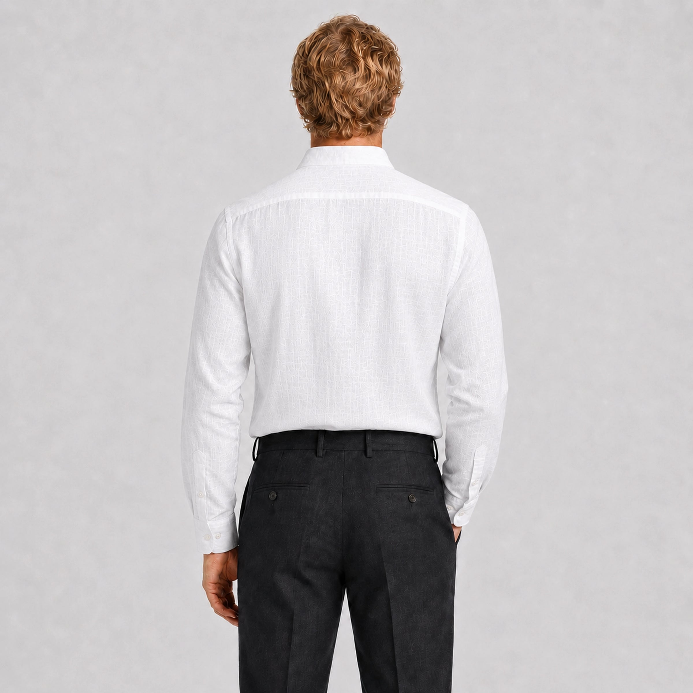 Ivory Mandarin Linen Shirt
