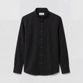 Onyx Mandarin Linen Shirt