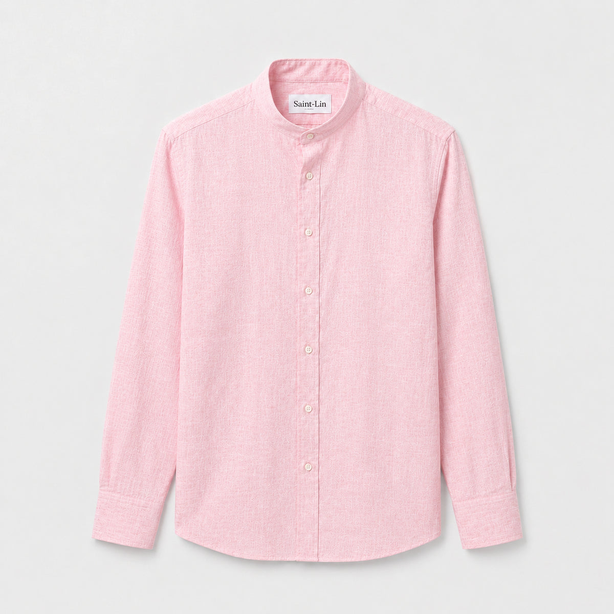 Rosewood Mandarin Linen Shirt