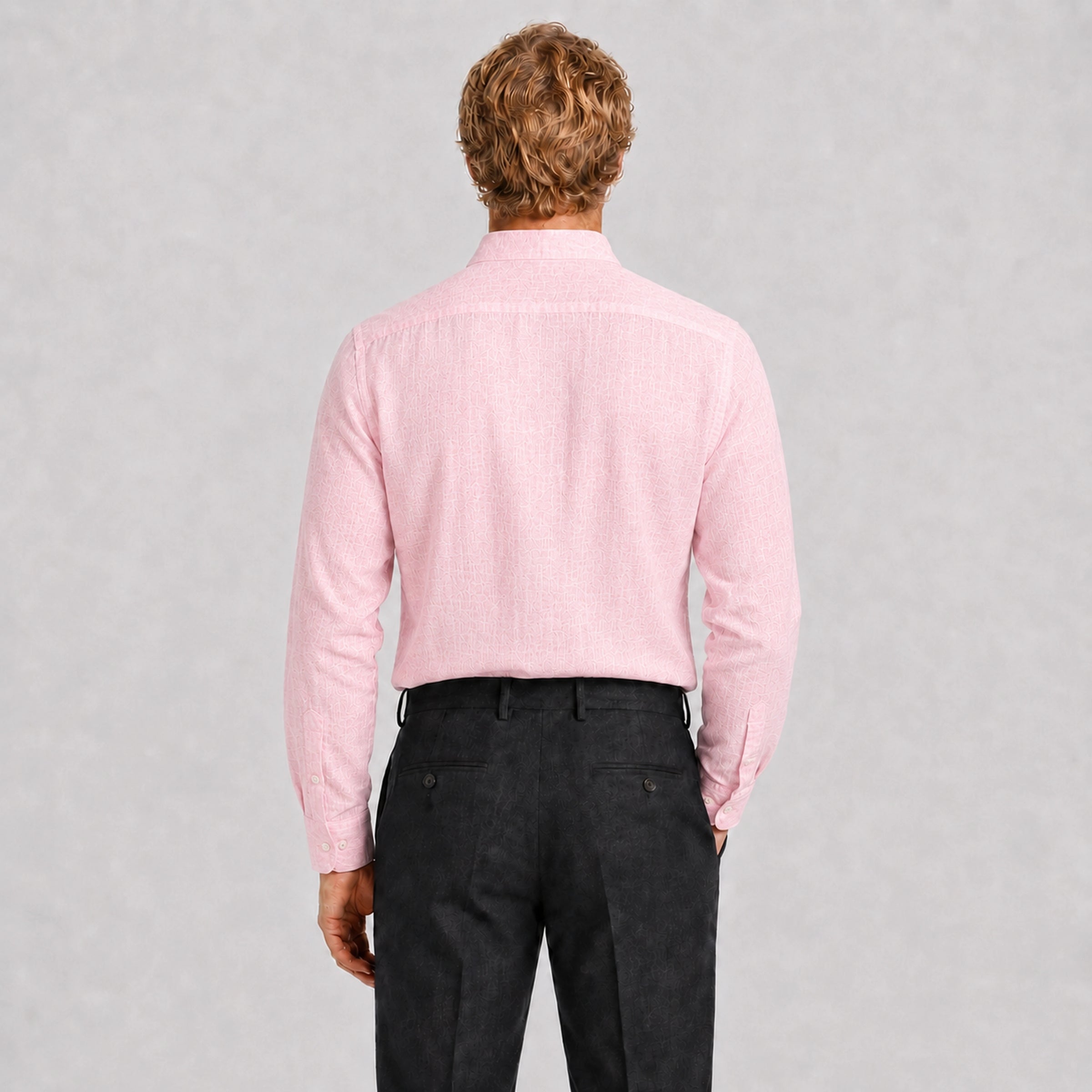 Rosewood Mandarin Linen Shirt