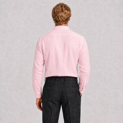 Rosewood Mandarin Linen Shirt