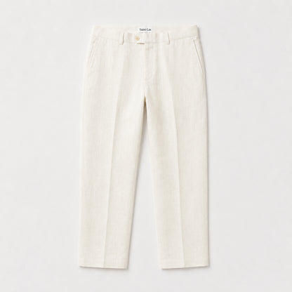 Cream Portofino Linen Trousers
