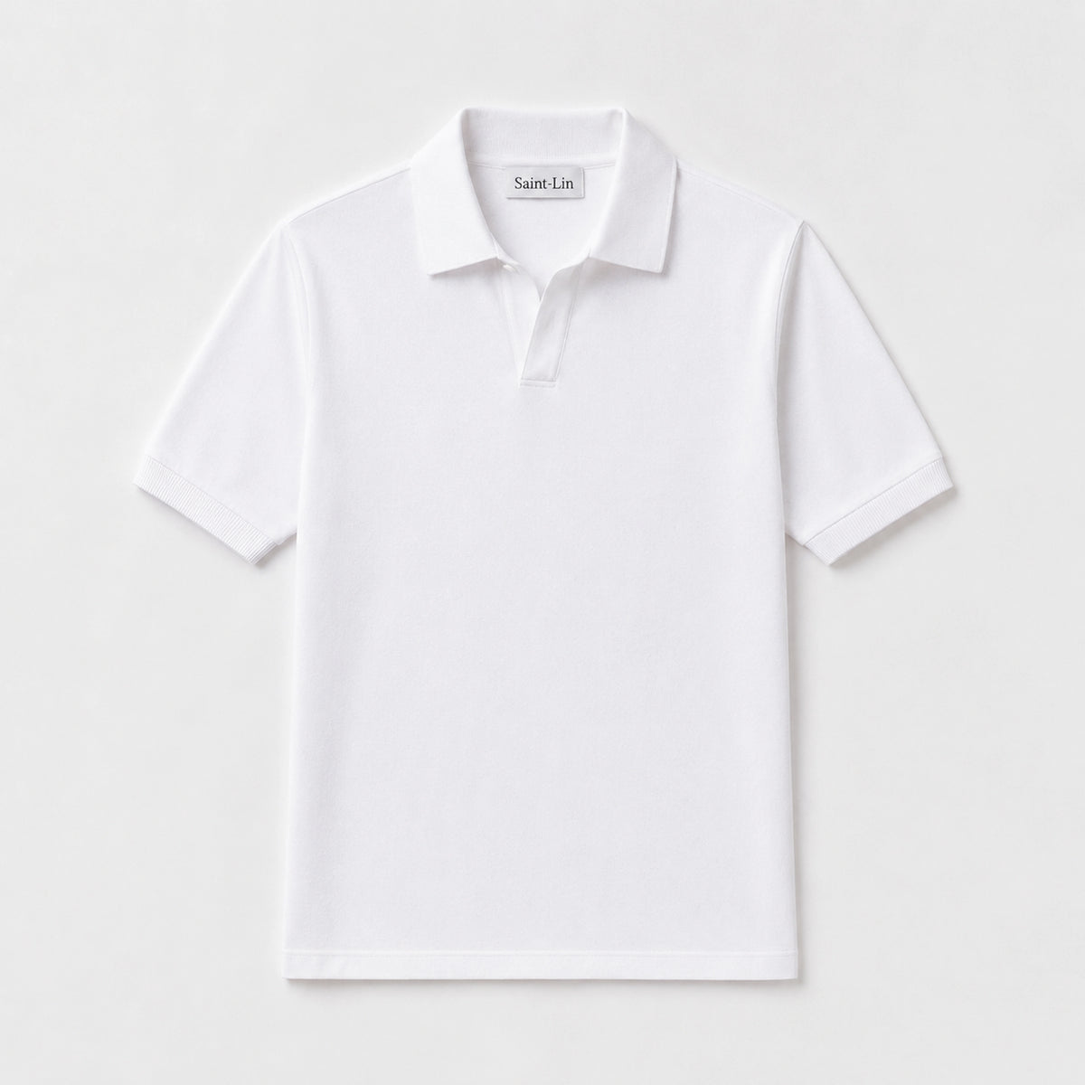 Ivory Merino Knit Polo