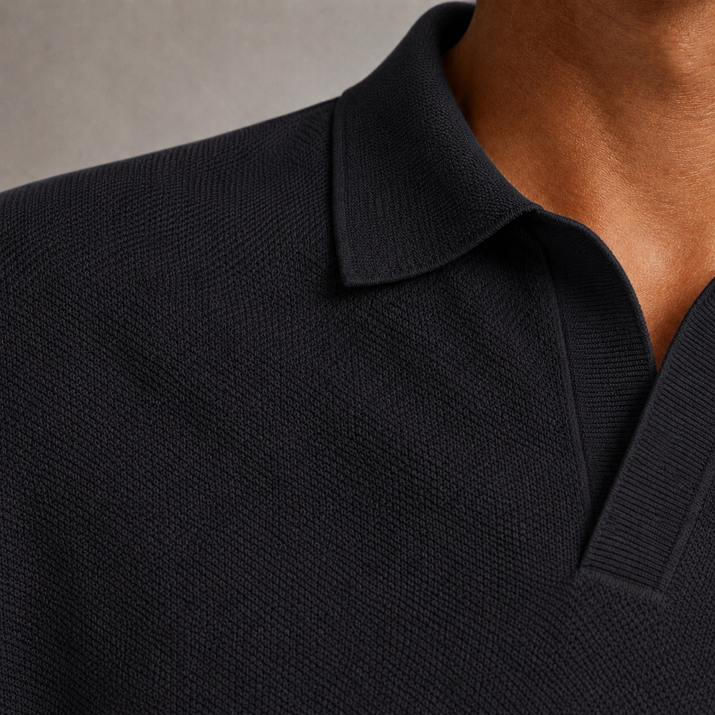 Onyx Merino Knit Polo