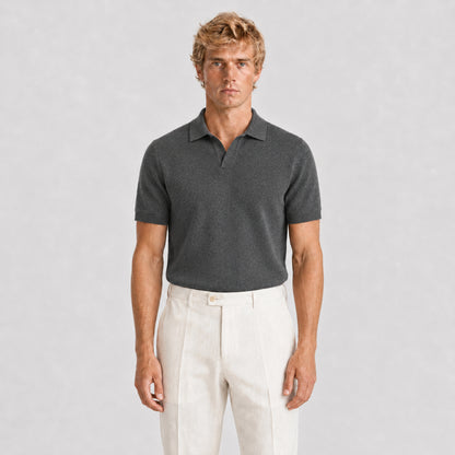 Stone Merino Knit Polo