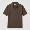 Camel Merino Knit Polo