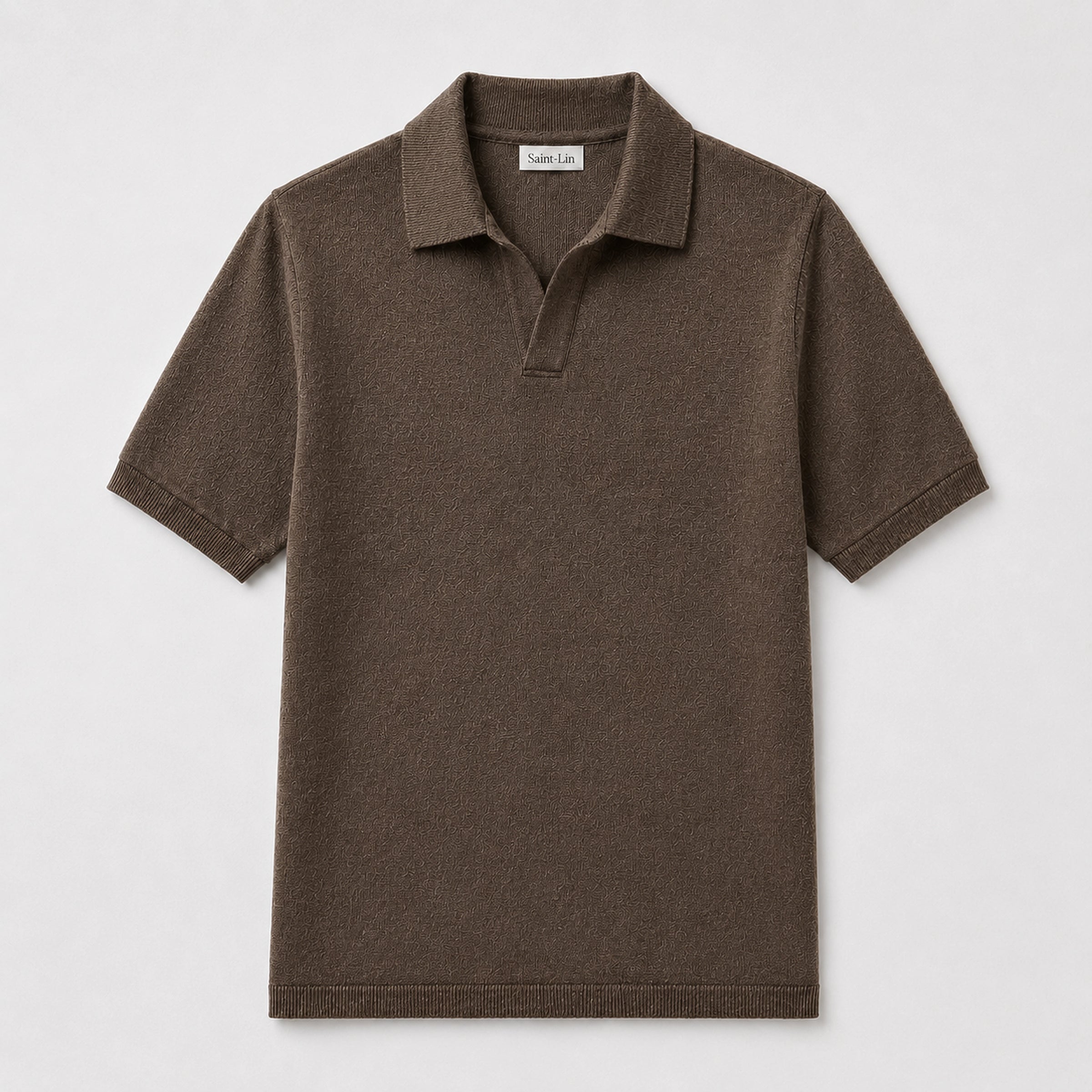 Camel Merino Knit Polo