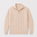 Cream Merino Half-Zip Sweater