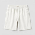 Ivory Lyocell Striped Shorts