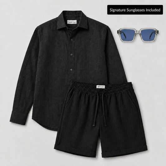 Hemd/Shorts-Sommer-Set (inkl. charakteristischer Sonnenbrille)