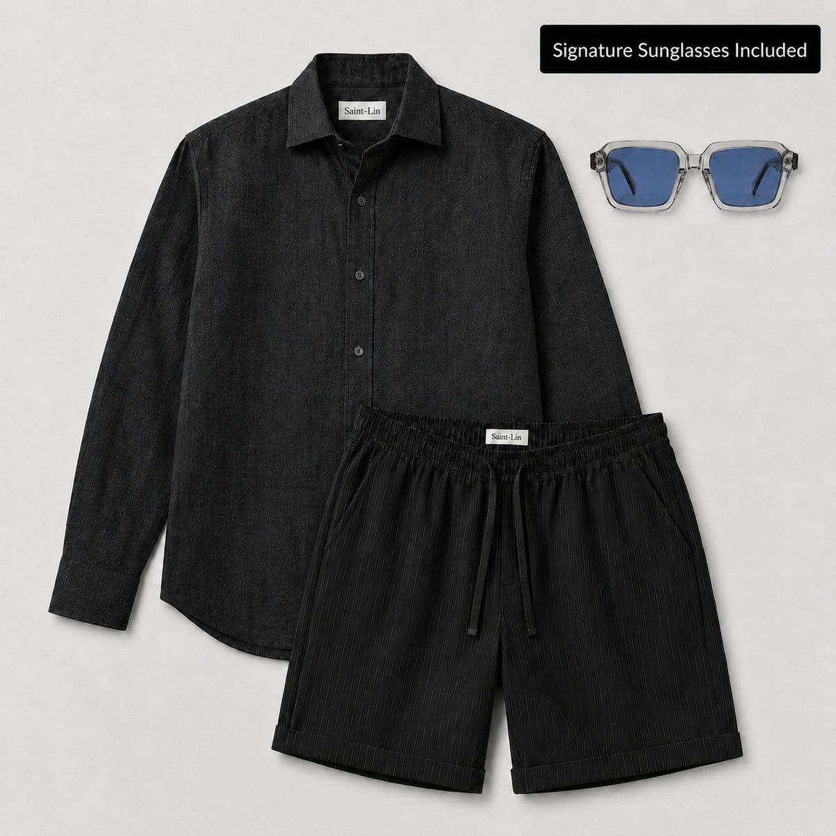 Shirt/Short Summer Set (Signature Sunglasses Included)