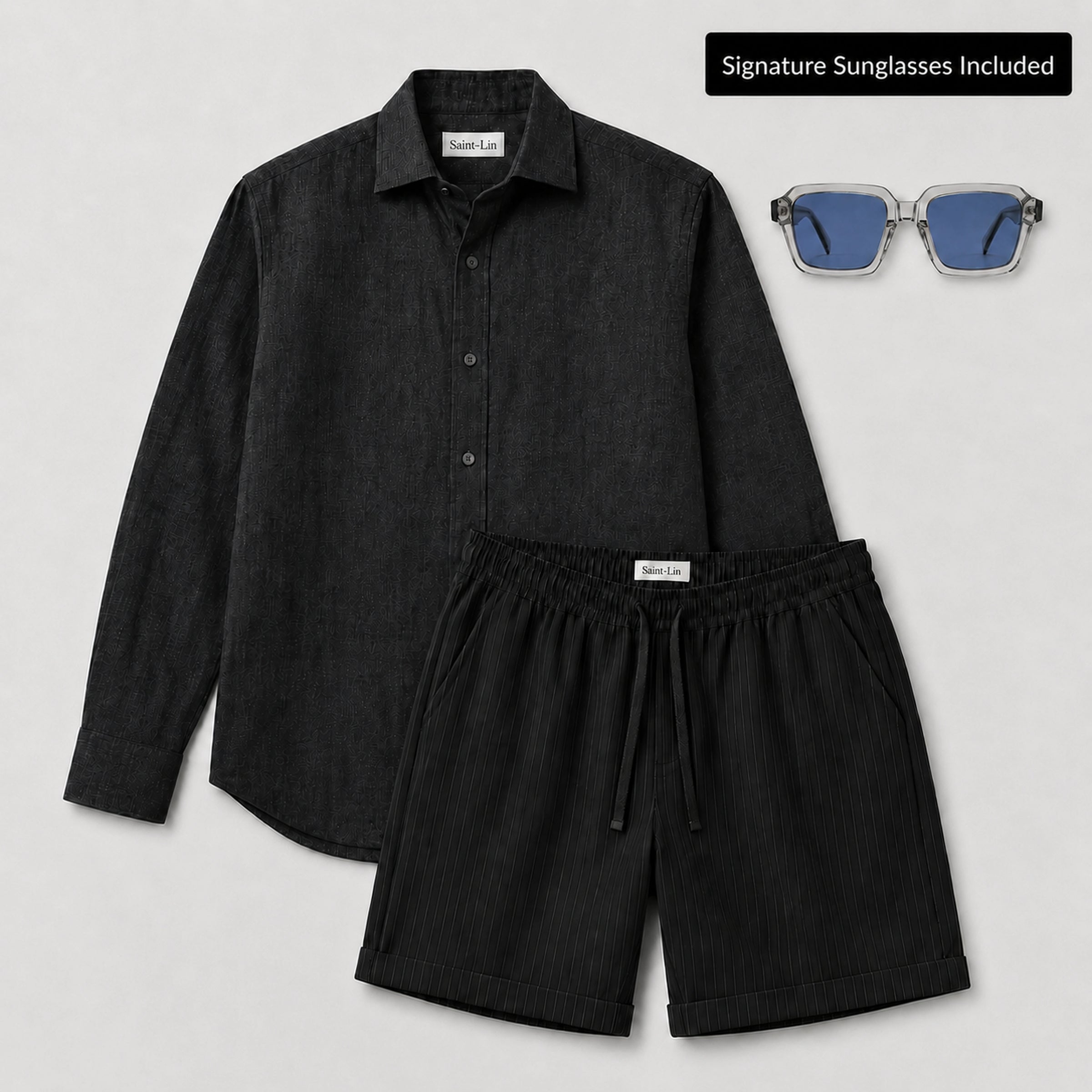 Shirt/Short Summer Set (Signature Sunglasses Included)