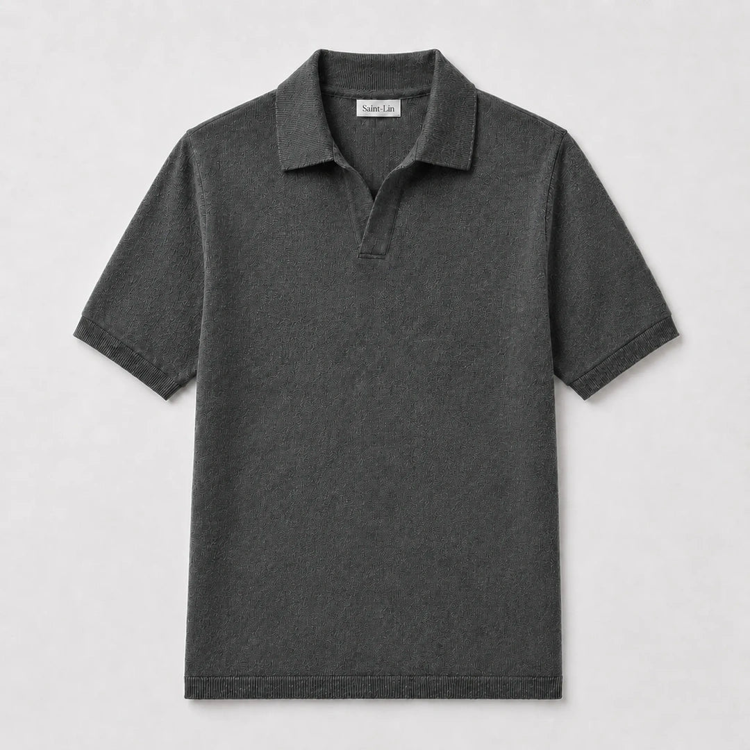 Stone Merino Knit Polo