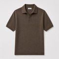 Camel Merino Knit Polo
