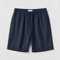 Azure Lyocell Striped Shorts