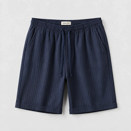 Azure Lyocell-Shorts mit Streifen
