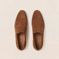 Camel Suede High Loafers