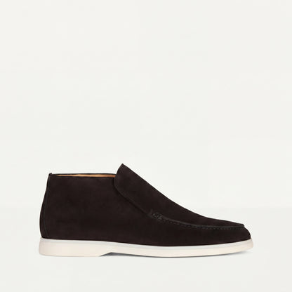 Onyx Suede High Loafers
