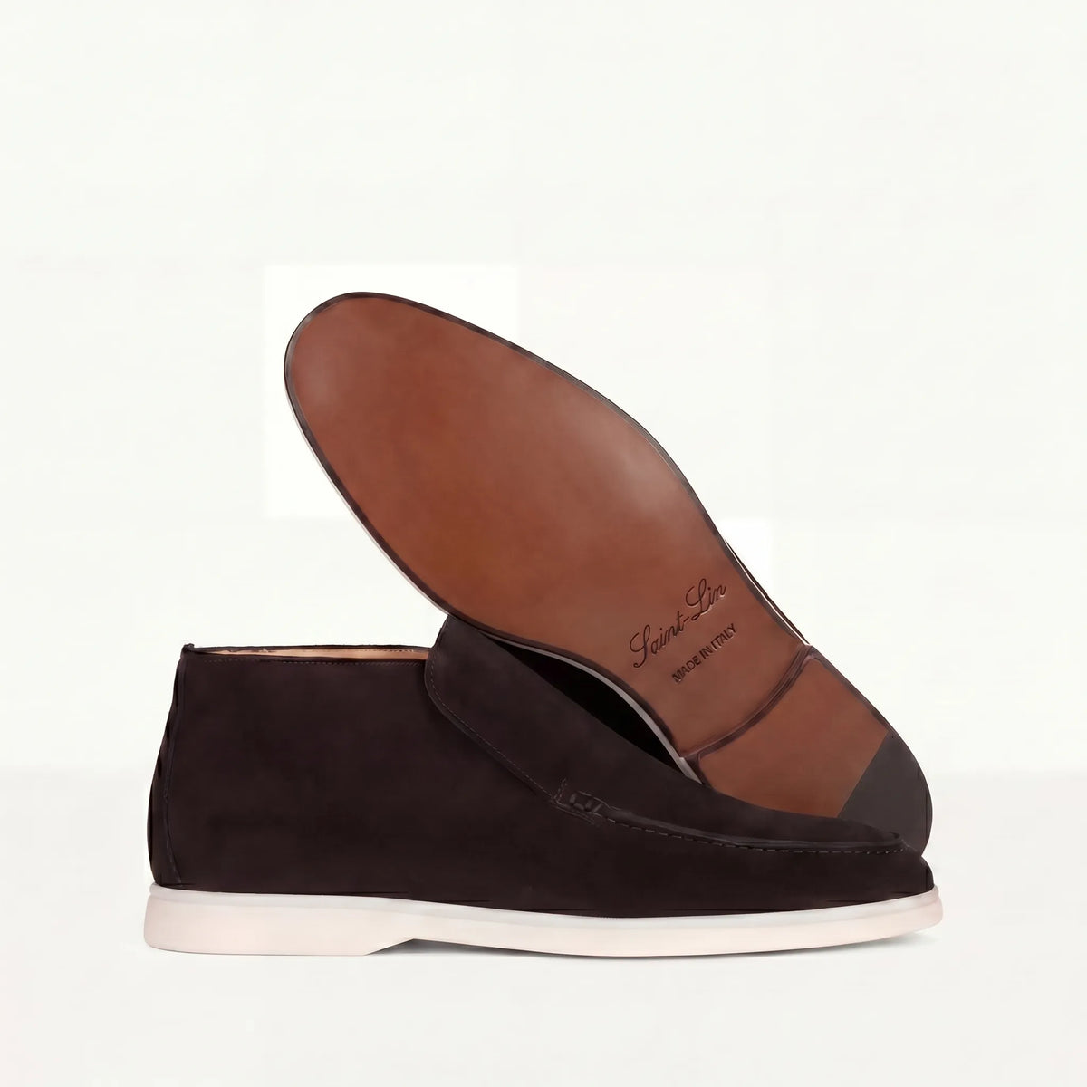 Onyx Suede High Loafers