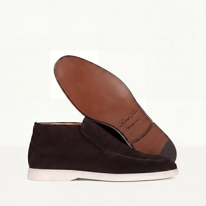 Onyx Suede High Loafers