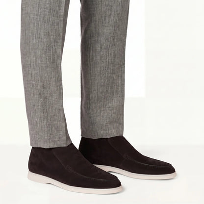 Onyx Suede High Loafers