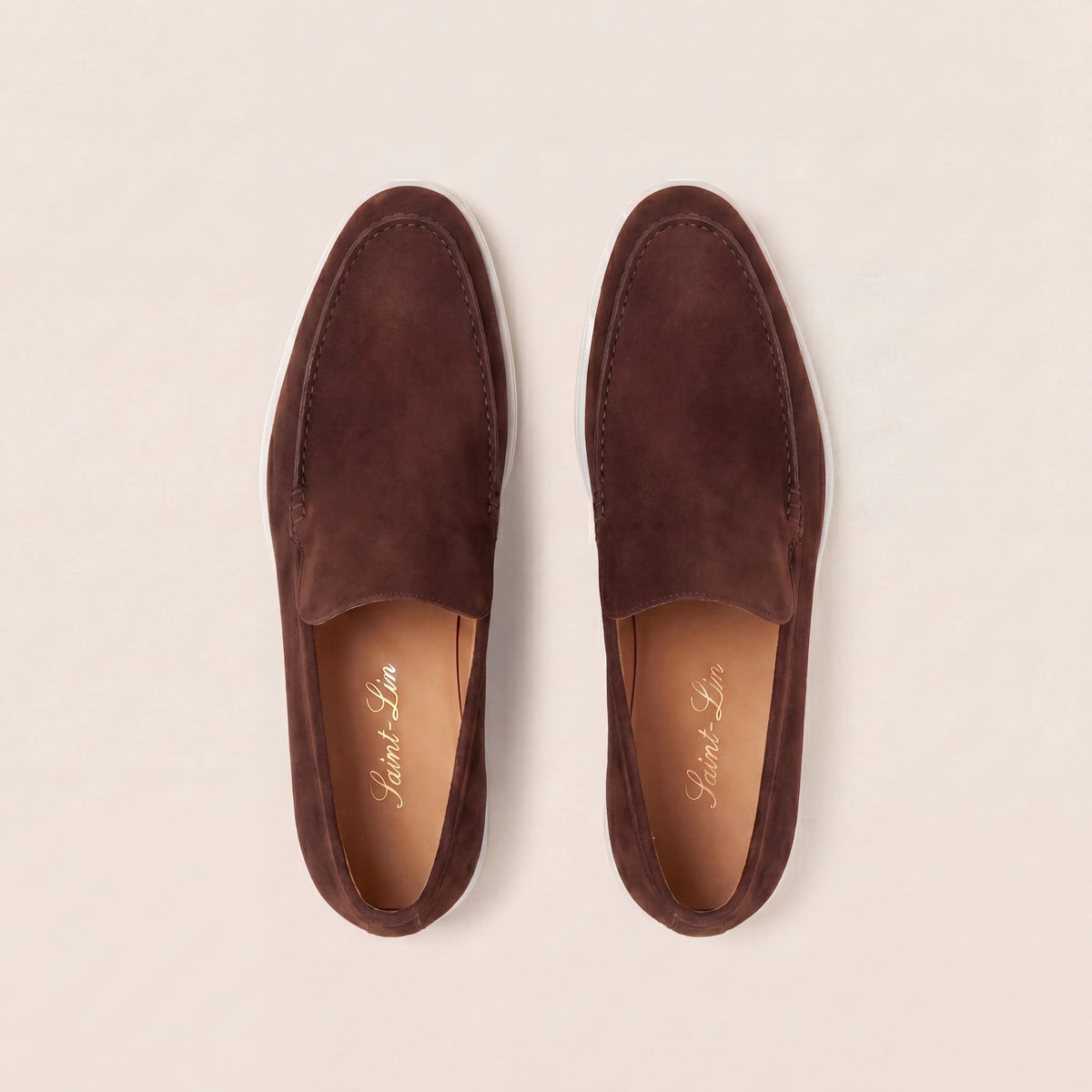 Chestnut Suede High Loafers