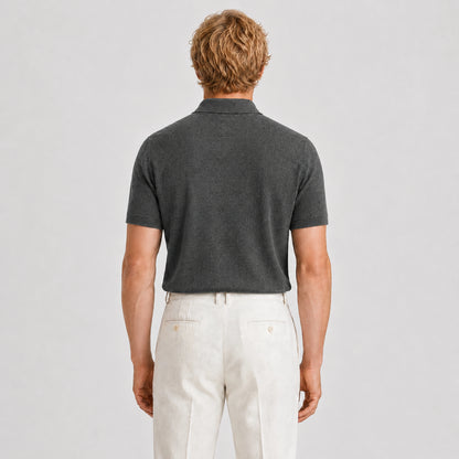 Stone Merino Knit Polo