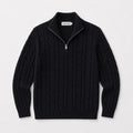 Onyx Merino Half-Zip Sweater