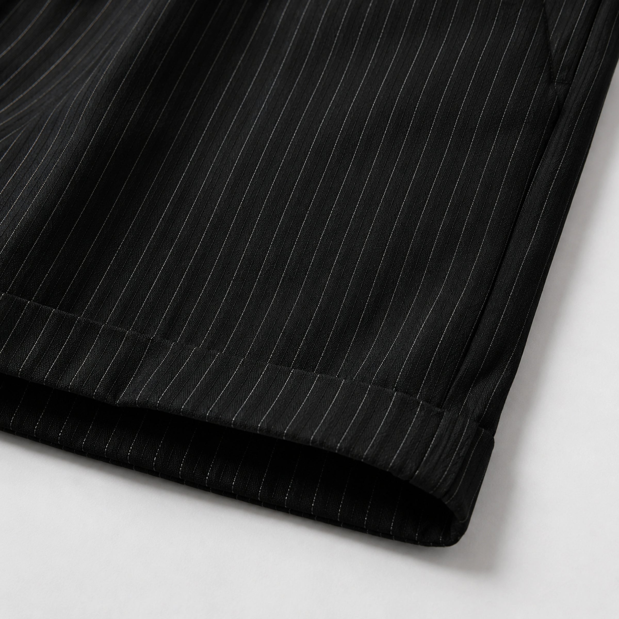 Onyx Lyocell Striped Shorts