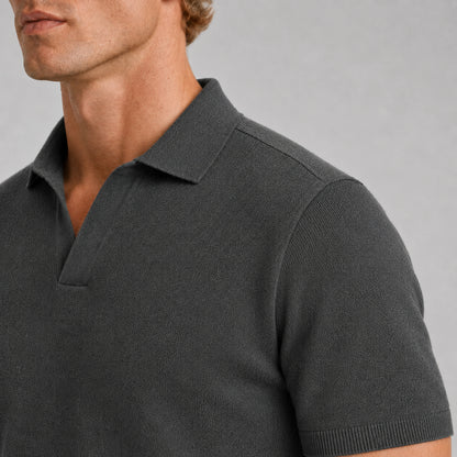 Stone Merino Knit Polo